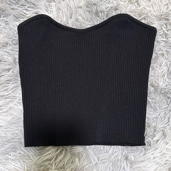 Forever 21 Black Crop Top - Picture 1 of 2